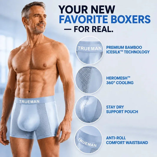 【Buy 3 Get 2 Free】-2026 HOT SALE🔥+ Premium Leakproof Bamboo IceSilk Boxer