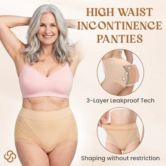 SofiLace -Elegant, Comfortable High-Waist Leakproof Panties for Seniors