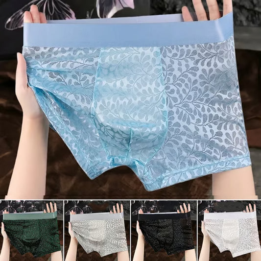 Buy 1 Get 1 Free✨Ultra-Sheer Boxer Briefs – Breathable, 3D Pouch Support & Seamless Comfort