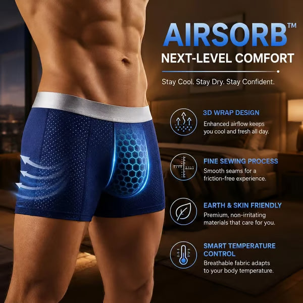 【Buy 3 Get 2 Free】-2026 HOT SALE🔥 Premium Leakproof lceSilk Mesh Men's Boxer