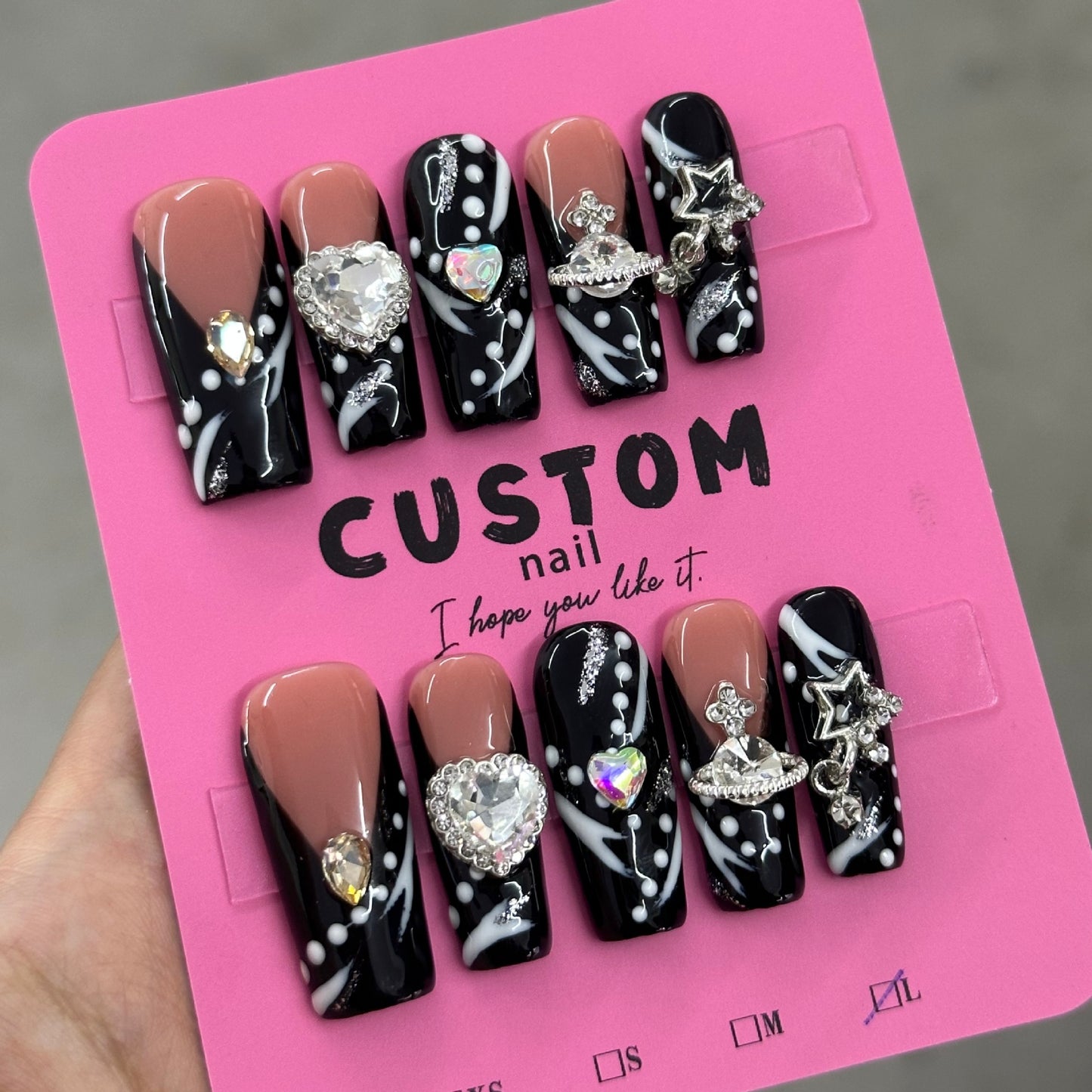 Impasto graffiti style French plumbing 3.0 fully handcrafted nail polish
