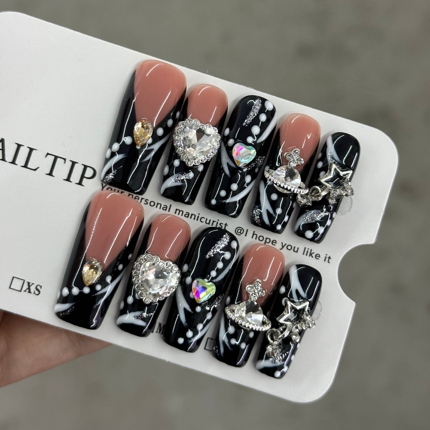 Impasto graffiti style French plumbing 3.0 fully handcrafted nail polish