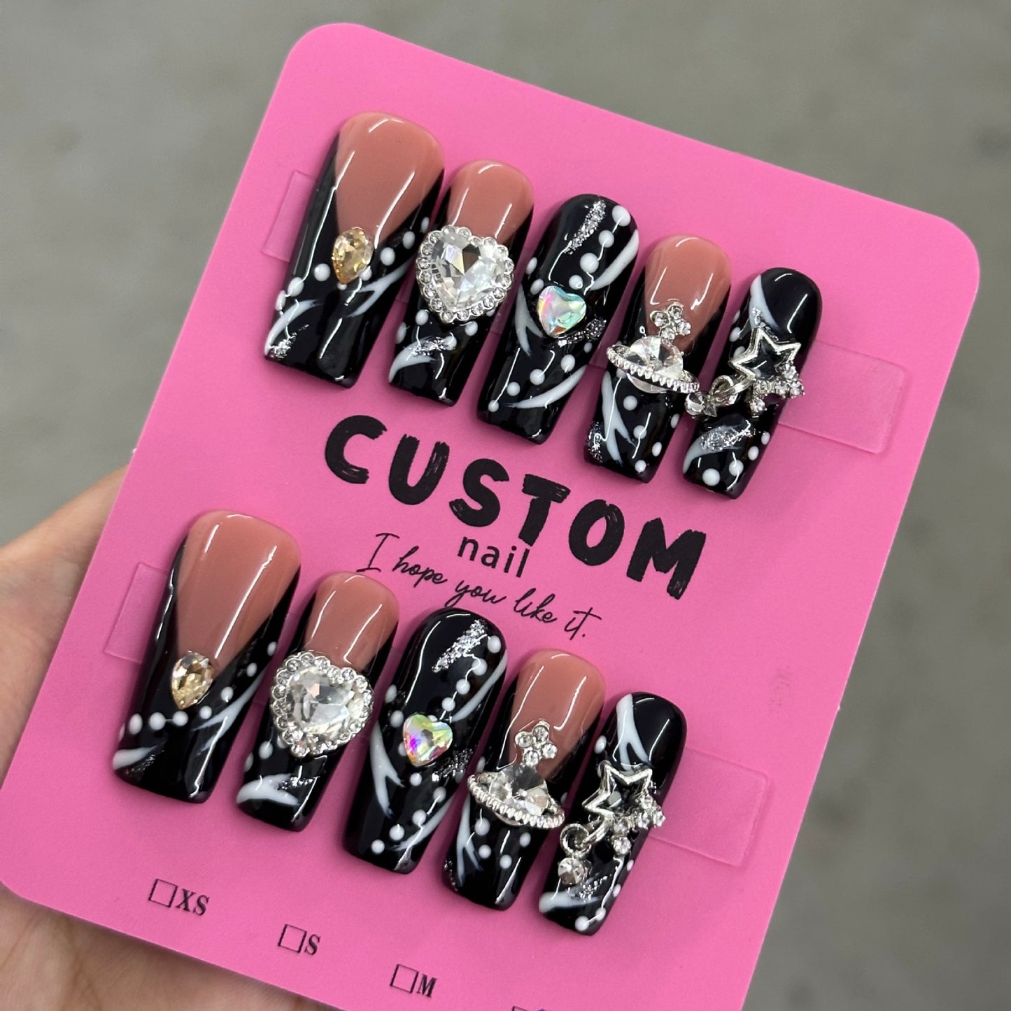 Impasto graffiti style French plumbing 3.0 fully handcrafted nail polish