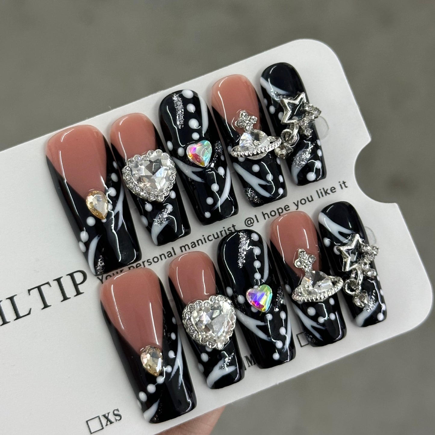 Impasto graffiti style French plumbing 3.0 fully handcrafted nail polish