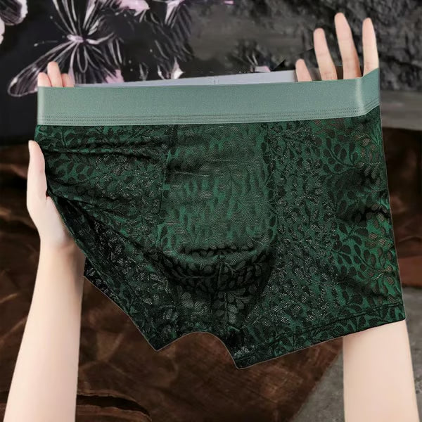 Buy 1 Get 1 Free✨Ultra-Sheer Boxer Briefs – Breathable, 3D Pouch Support & Seamless Comfort