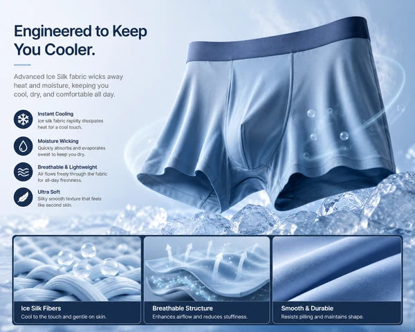 【Buy 2 Get 1 Free】 –2026 HOT SALE🔥Men's Stretchable Ice Silk Underwear