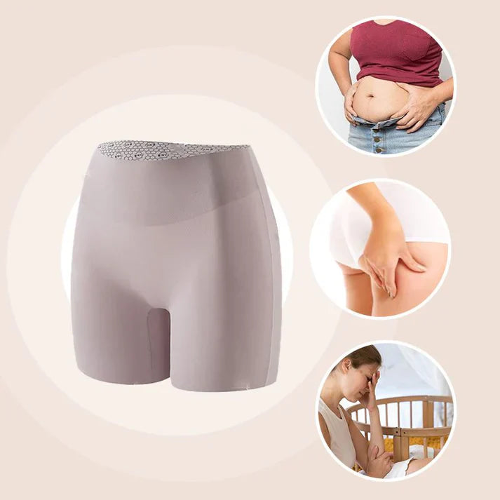🔥New Hot Selling❤️‍🔥 Women High-Waist Ice Silk Underwear with Tummy-Control & Hip-Lifting