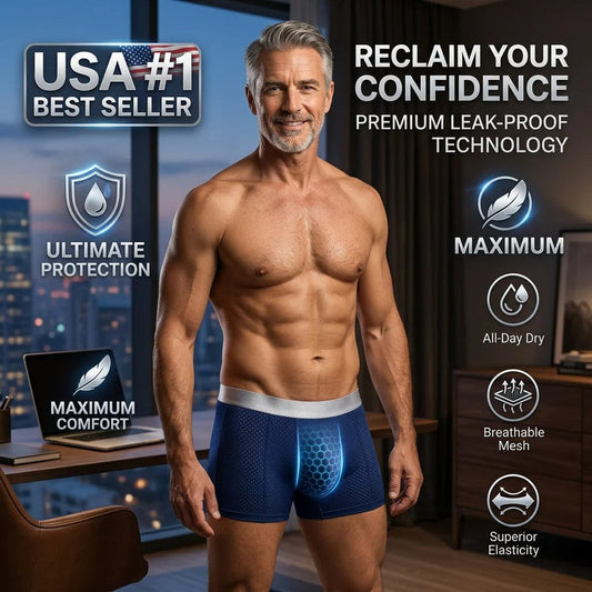 【Buy 3 Get 2 Free】-2026 HOT SALE🔥-+ Premium Leakproof lceSilk Mesh Men's Boxer