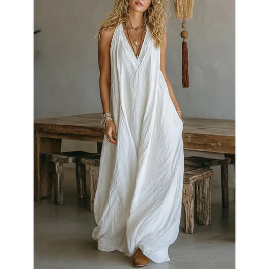 Women's Casual Sleeveless Loose-Fitting Long Dress 👗🌸✨