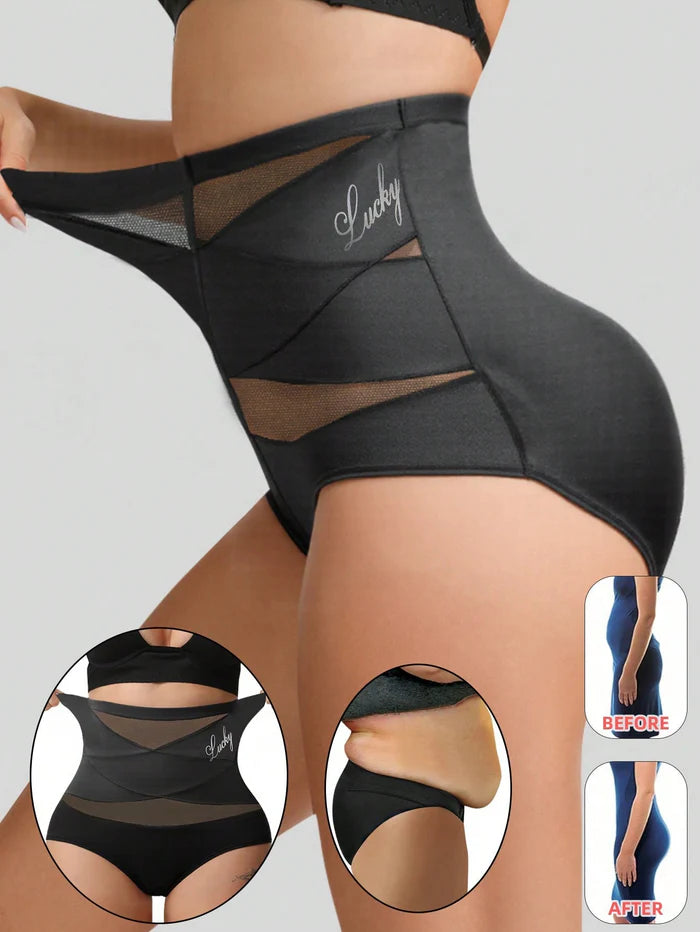 2026 New🌸Buy 2 Get 1 Free🌸High Waist Tummy Control Breathable Mesh Cross Seamless Hip Lifting Briefs