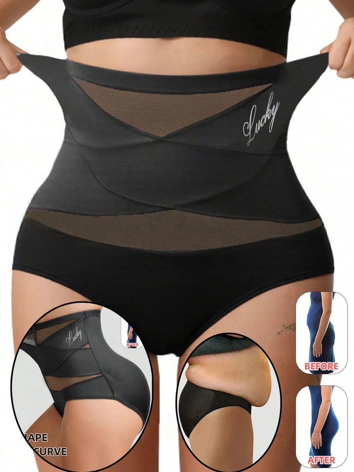 2026 New🌸Buy 2 Get 1 Free🌸High Waist Tummy Control Breathable Mesh Cross Seamless Hip Lifting Briefs