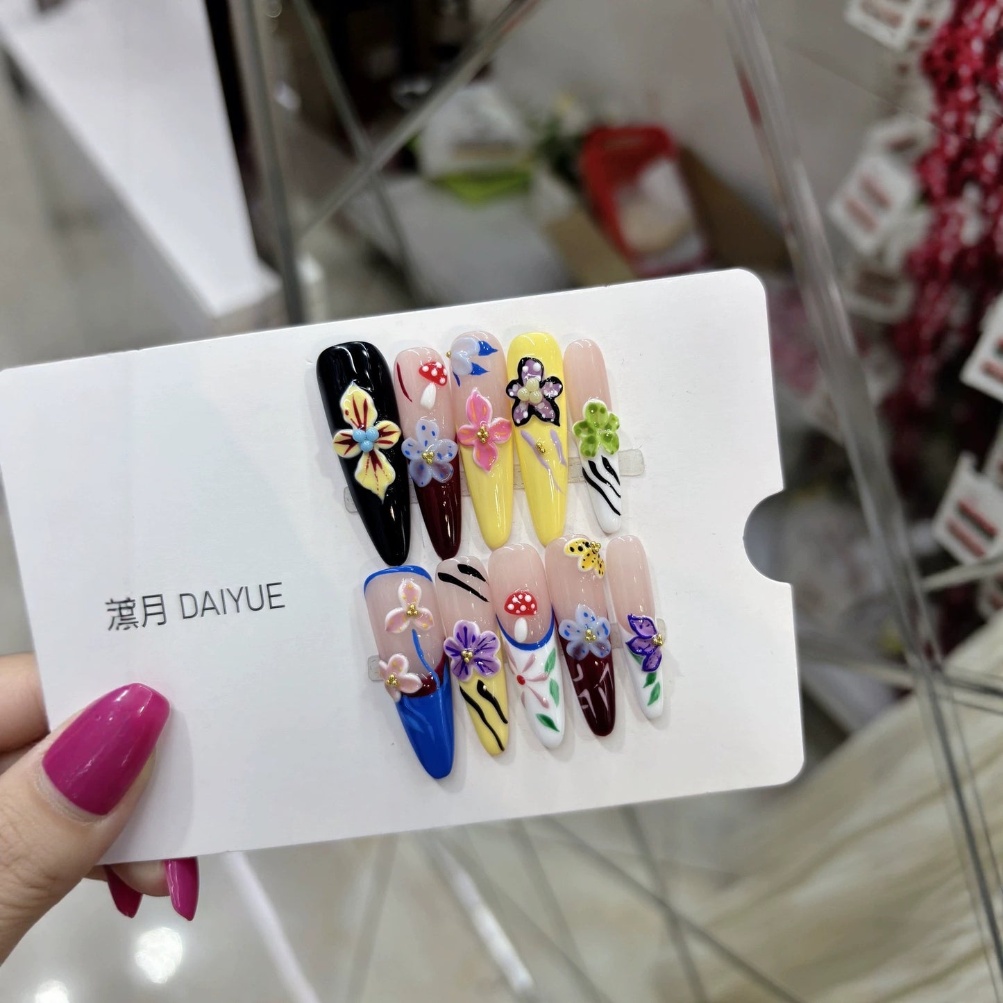 Handmade wearable armor summer collection three-dimensional relief pattern B392 hand-painted colorful flowers pure erotic atmosphere style European style