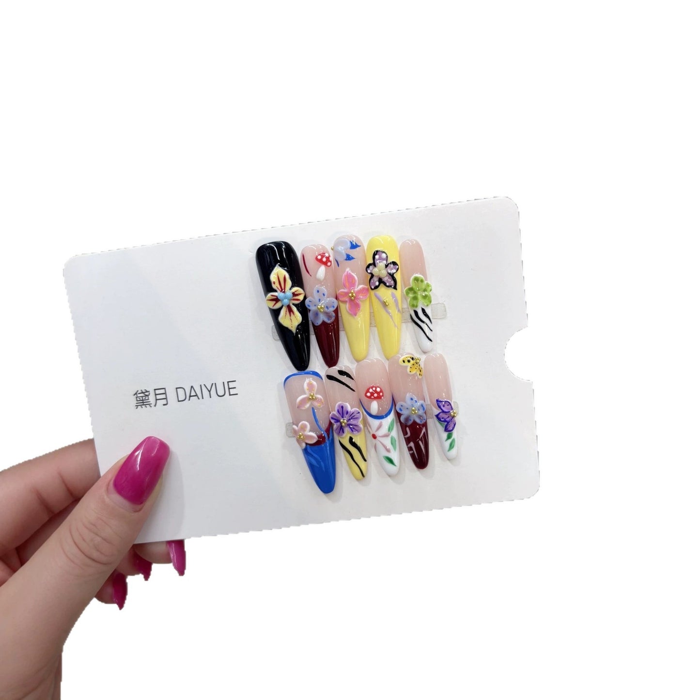 Handmade wearable armor summer collection three-dimensional relief pattern B392 hand-painted colorful flowers pure erotic atmosphere style European style