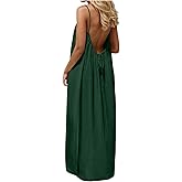 Womens Summer Casual Sleeveless Backless Cami Sundress 2026 Vacation House Dress