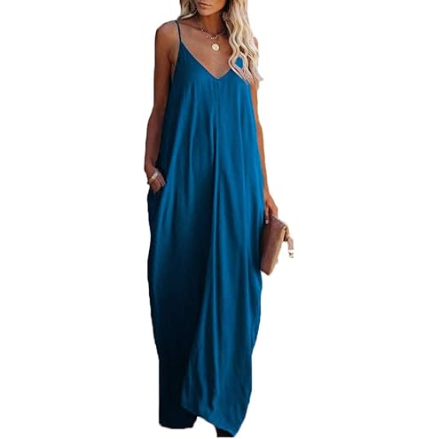 Womens Summer Casual Sleeveless Backless Cami Sundress 2026 Vacation House Dress