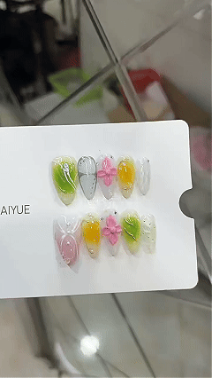 Nizi Pure Handmade Wearing Armor Spring/Summer Decorative Three-Dimensional Relief B396 Fresh Colorful Intense Erotic Atmosphere European Style