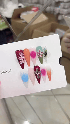 Handmade wearable nail polish B350 Summer Macaron Sunset Blending Texture European Style Nail Polish
