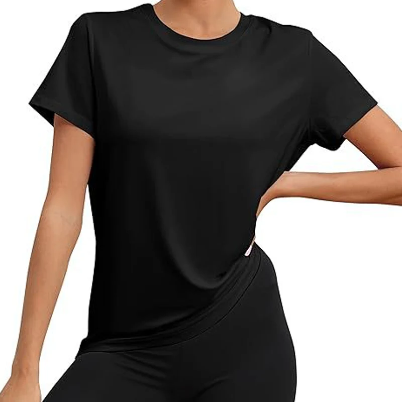 ✨ Women's Crew Neck Loose-Fit Stretch T-Shirts – Comfort + Versatility in Every Wear! ✨