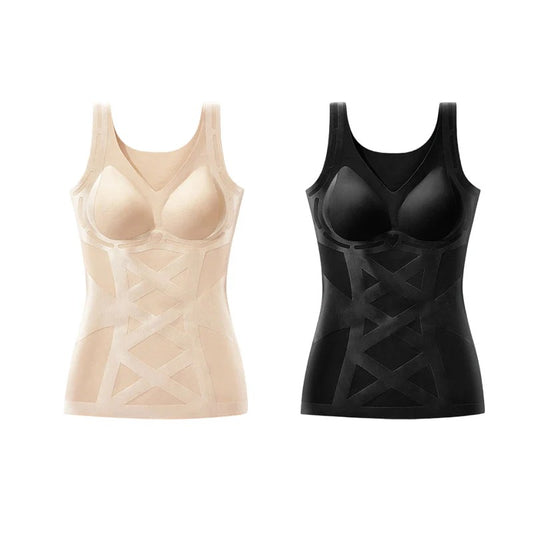 Seamless Body Shaping Camisole with Built-in Bra..