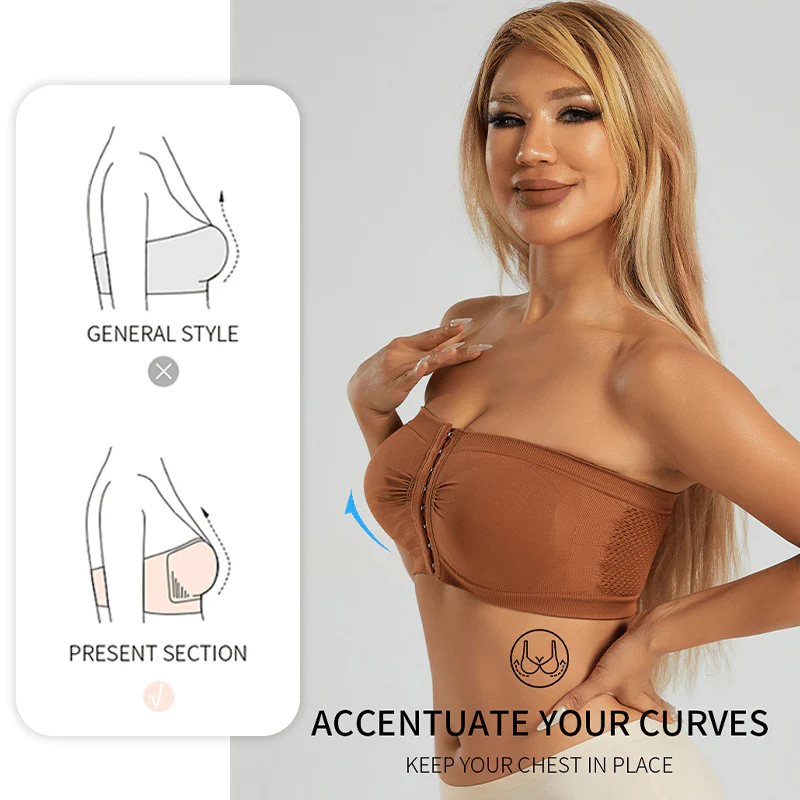 🎁Prime Day Sale 49% OFF🔥Plus Size Strapless Front Buckle Breathable Bra
