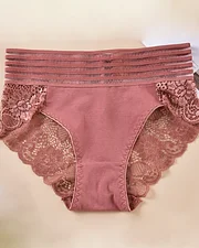 Lace Patchwork High-Waisted Briefs