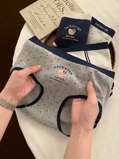 【Academy Bear】Stretch Underwear for Women, Pure Cotton Women's Triangle