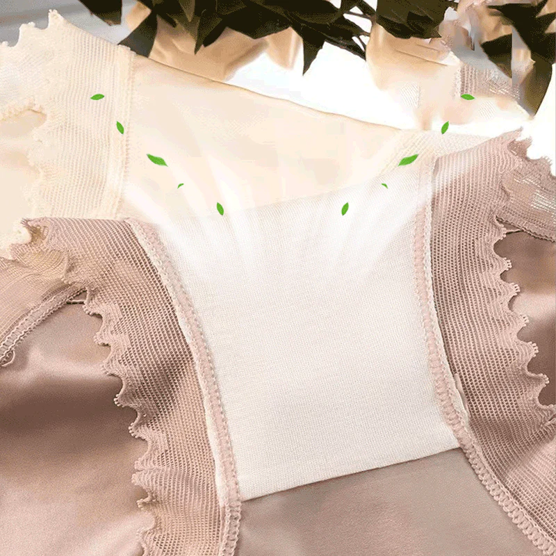 🔥Buy 1 Get 1 Free⏳Women's Ice Silk Seamless Lace Bow Knot Panties