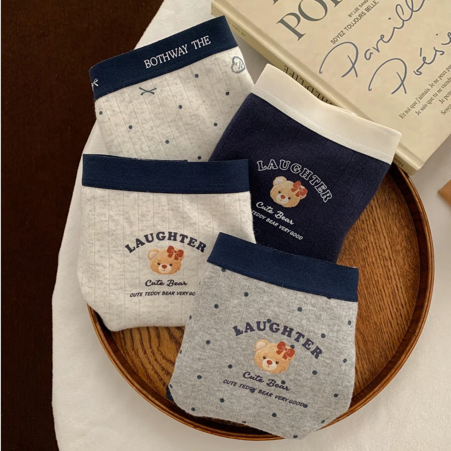 【Academy Bear】Stretch Underwear for Women, Pure Cotton Women's Triangle