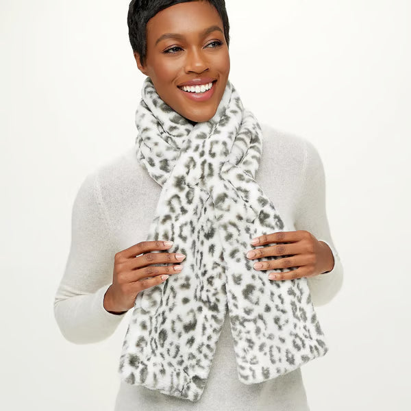 🔥Christmas Sale Faux 🔥Fur Scarf With Hidden Zipper Pocket