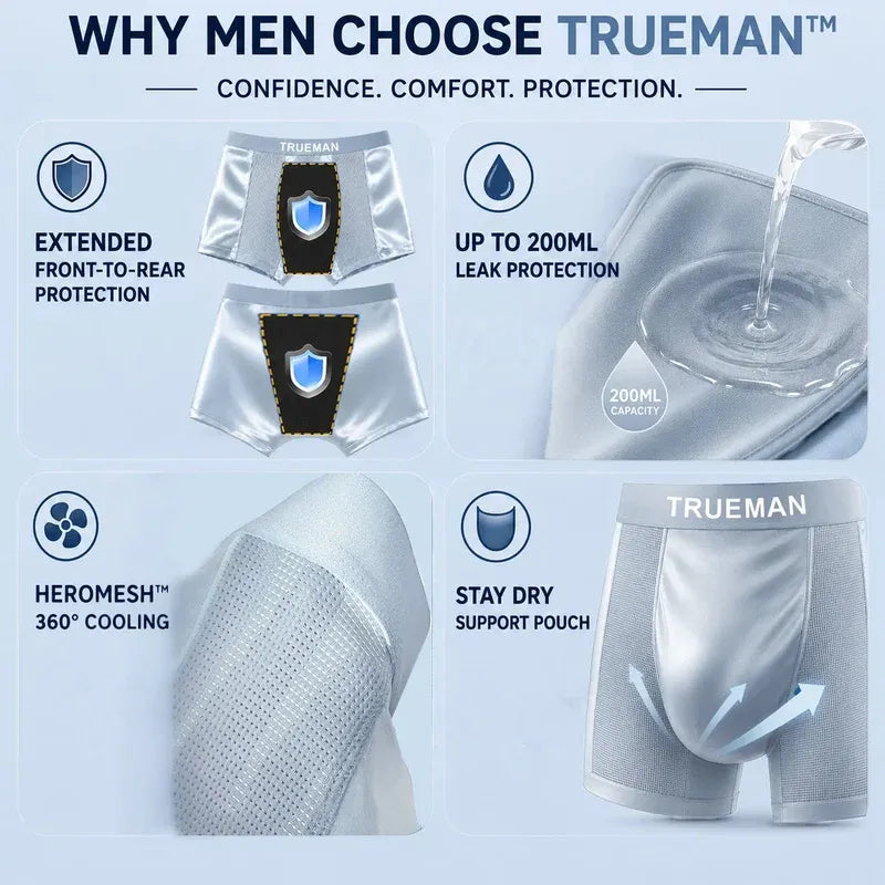 【Buy 3 Get 2 Free】-2026 HOT SALE🔥 Premium Leakproof Bamboo IceSilk Boxer