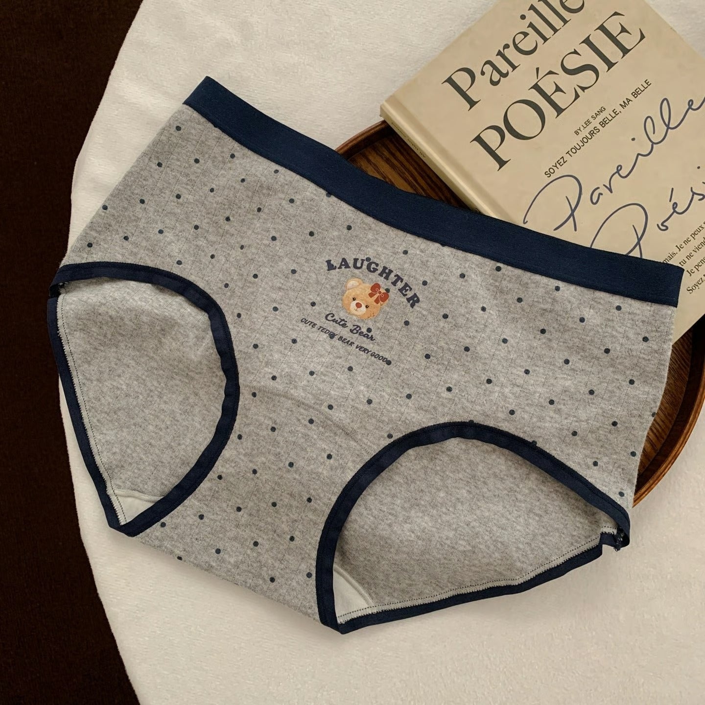 【Academy Bear】Stretch Underwear for Women, Pure Cotton Women's Triangle