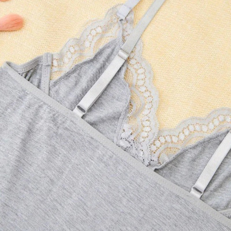 💖HOT SALE 49% OFF💖Women's Sexy Lace Trim Slit Bowknot Decor Sleep Dress
